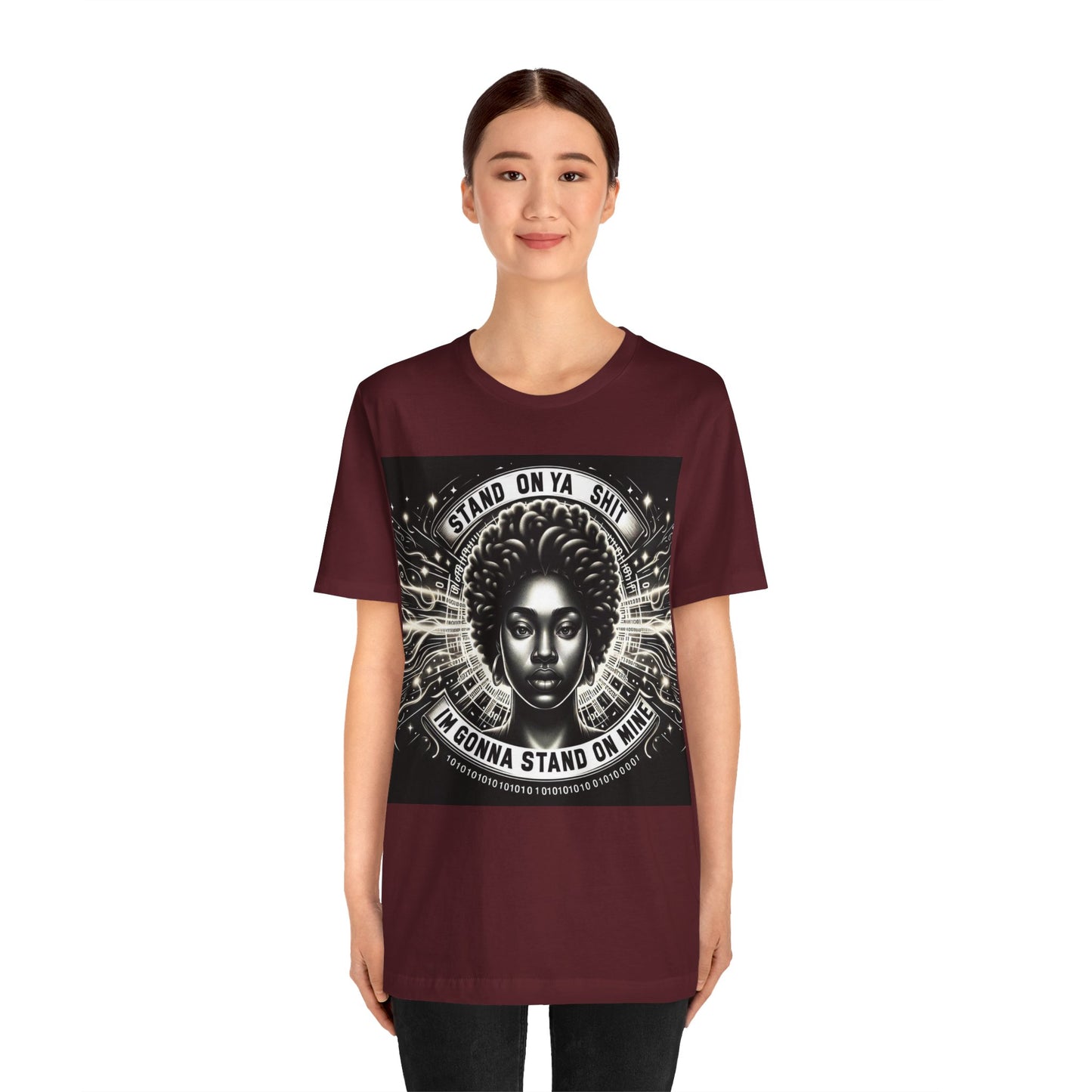 Stand on Your Shit Unisex Jersey Short Sleeve Tee