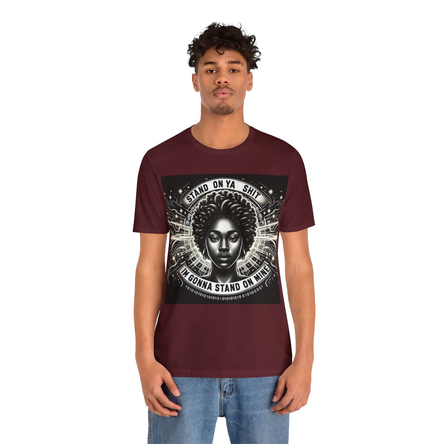Stand on Your Shit Unisex Jersey Short Sleeve Tee