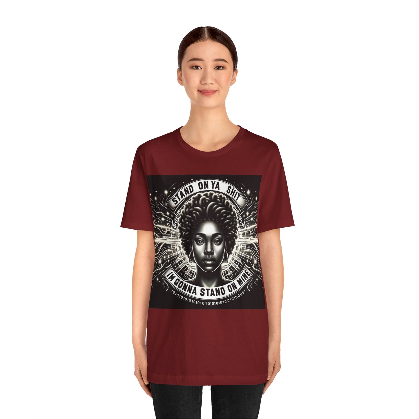 Stand on Your Shit Unisex Jersey Short Sleeve Tee