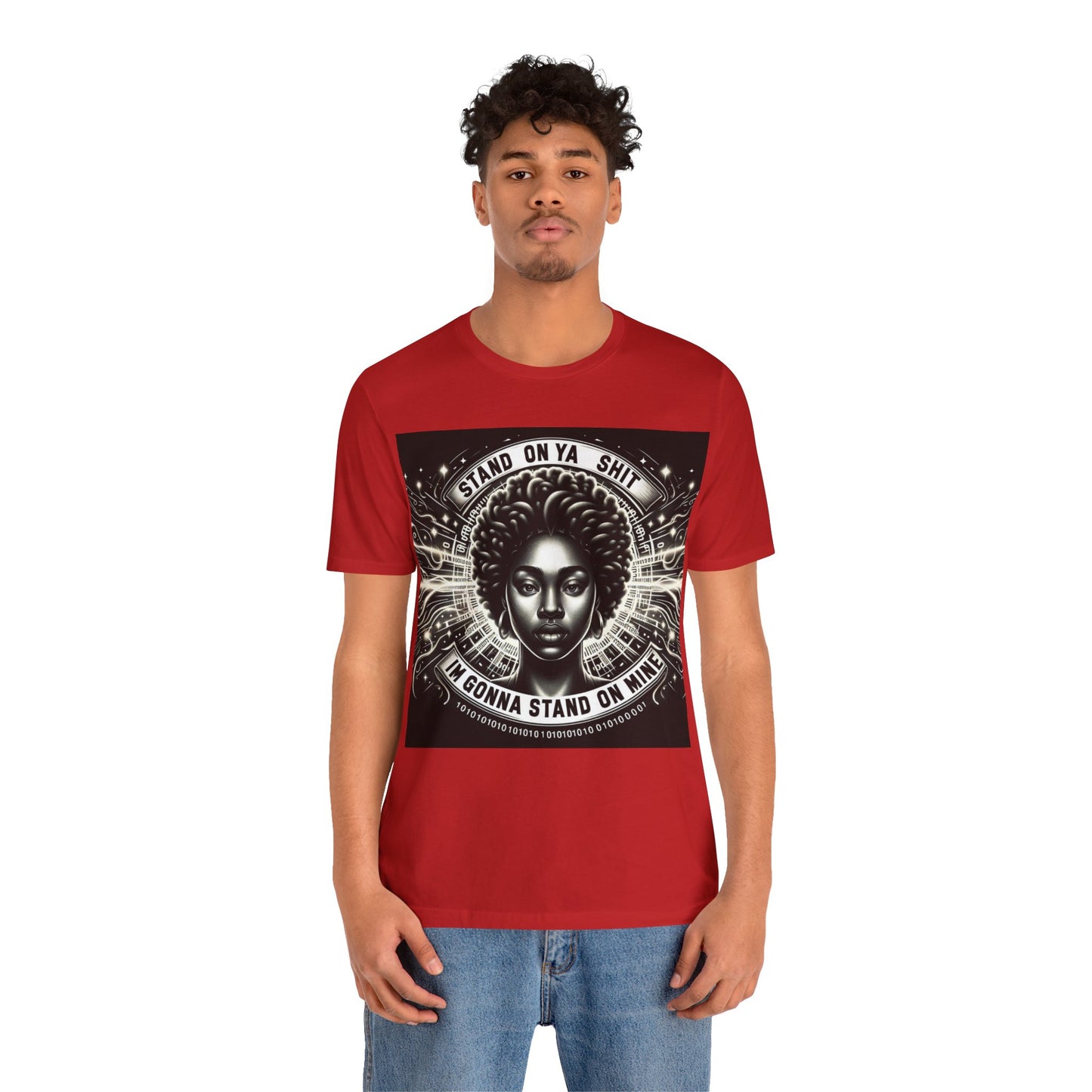 Stand on Your Shit Unisex Jersey Short Sleeve Tee
