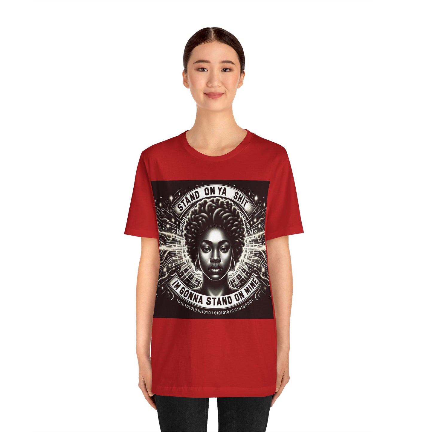 Stand on Your Shit Unisex Jersey Short Sleeve Tee