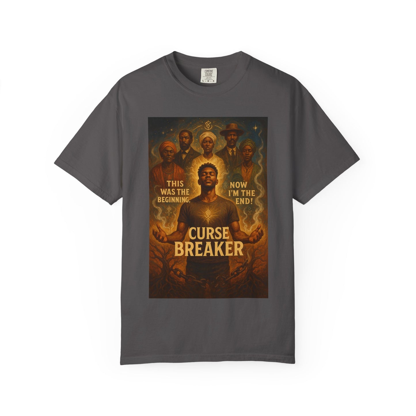 Curse Breaker T-Shirt, Empowerment Tee, Unisex Garment-Dyed Tee, Spiritual Awakening Shirt, Gift for Mystics