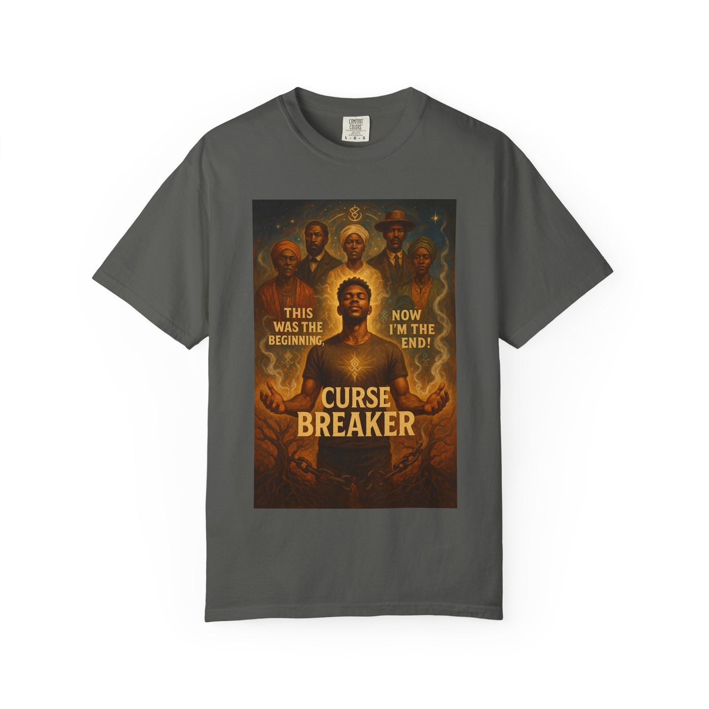 Curse Breaker T-Shirt, Empowerment Tee, Unisex Garment-Dyed Tee, Spiritual Awakening Shirt, Gift for Mystics
