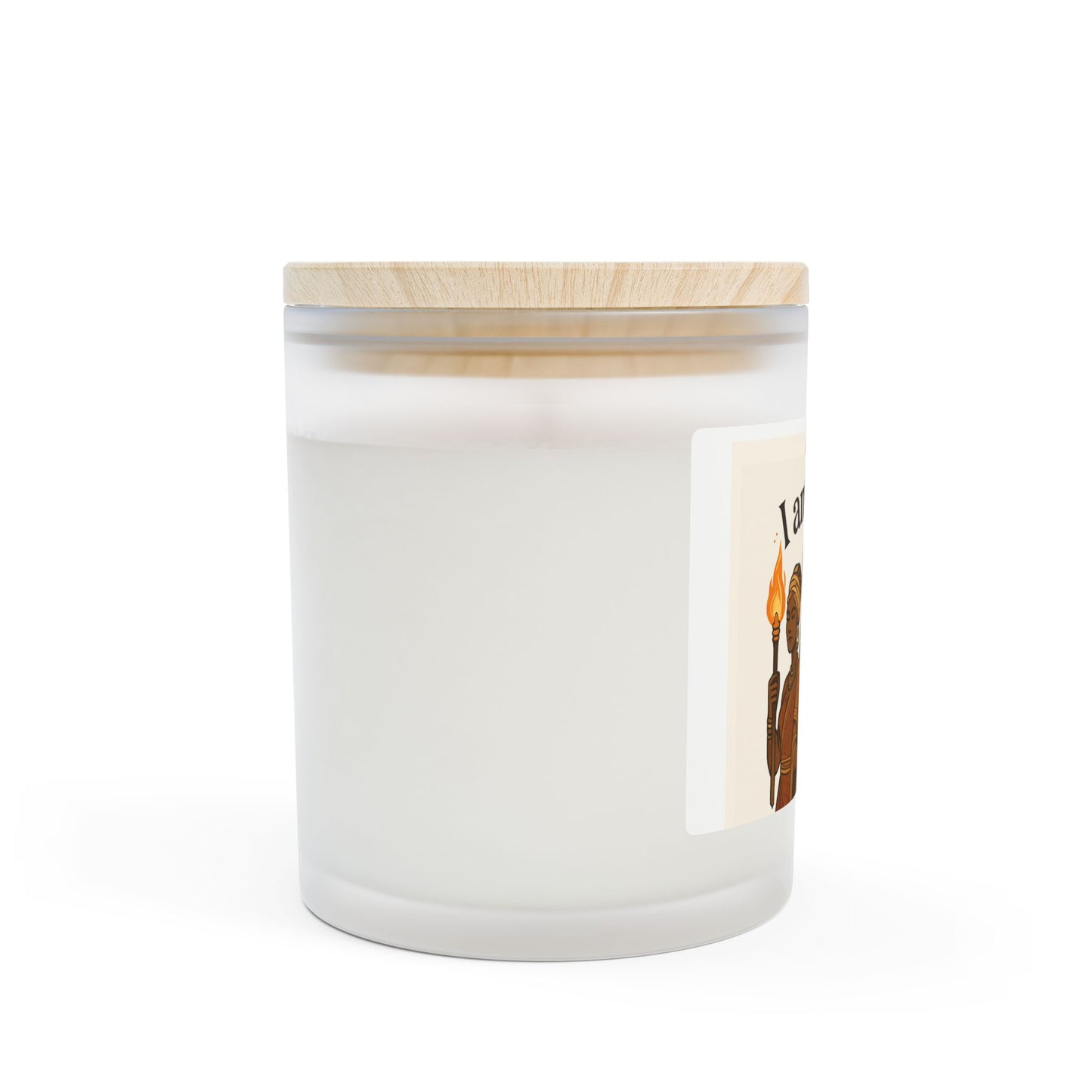I Am Light Frosted Glass Candle — Empowering Spiritual Scented Candle (11 oz)