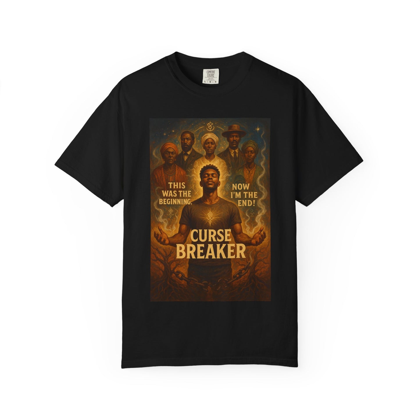 Curse Breaker T-Shirt, Empowerment Tee, Unisex Garment-Dyed Tee, Spiritual Awakening Shirt, Gift for Mystics