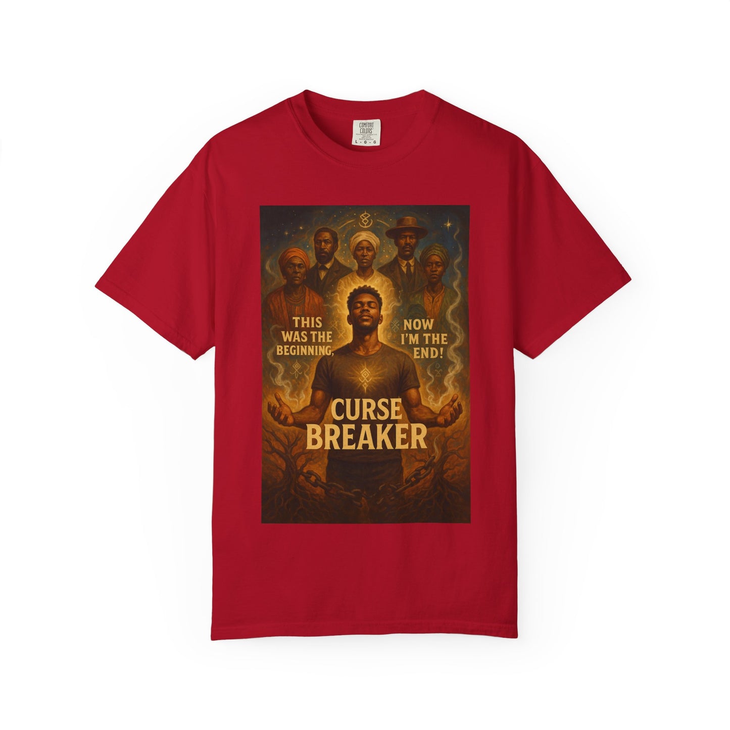 Curse Breaker T-Shirt, Empowerment Tee, Unisex Garment-Dyed Tee, Spiritual Awakening Shirt, Gift for Mystics