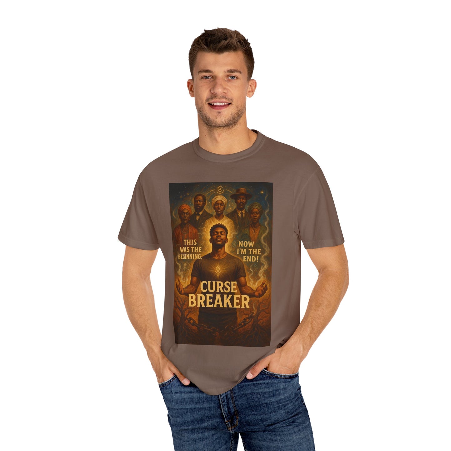 Curse Breaker T-Shirt, Empowerment Tee, Unisex Garment-Dyed Tee, Spiritual Awakening Shirt, Gift for Mystics