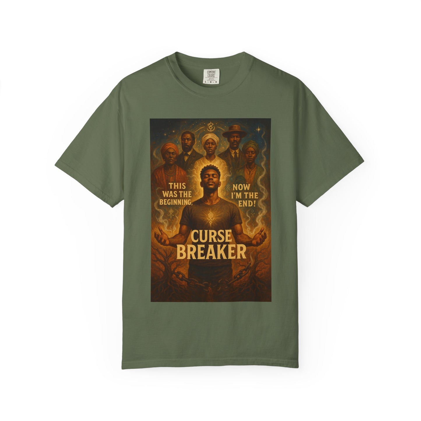 Curse Breaker T-Shirt, Empowerment Tee, Unisex Garment-Dyed Tee, Spiritual Awakening Shirt, Gift for Mystics