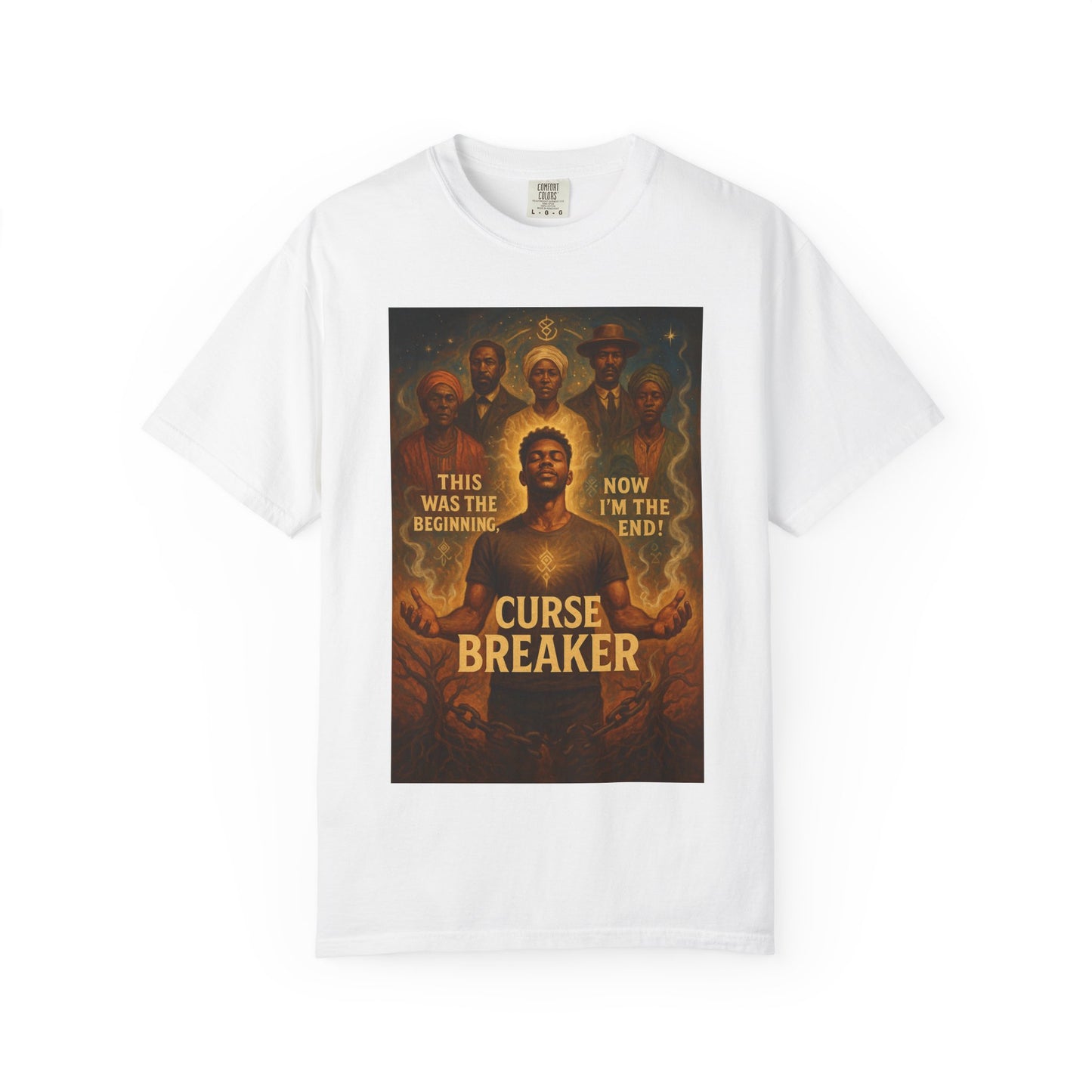 Curse Breaker T-Shirt, Empowerment Tee, Unisex Garment-Dyed Tee, Spiritual Awakening Shirt, Gift for Mystics